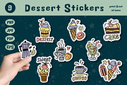 Sweets stickers. Dessert clipart, a Graphic by rinaletters (Thumbnail 1 of 5)