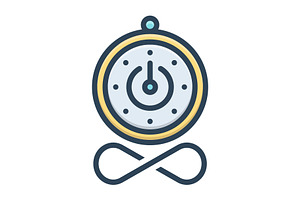 Infinite time color icon
