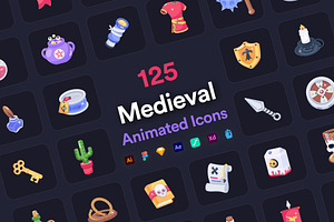 125 Medieval Animated Icons