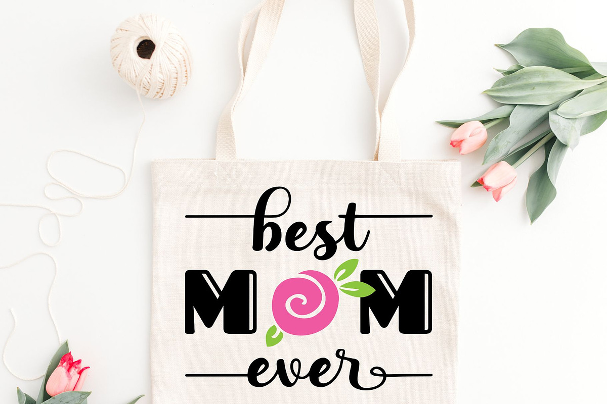 Best Mom Ever SVG PNG Clipart, an Illustration by JoDitt Designs (Photo 5 of 5)