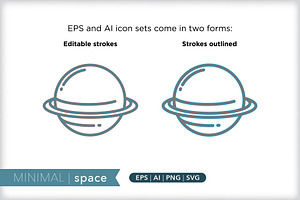 Minimal Space Icons