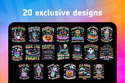 20 halloween 2025 tshirt designs, a Graphic by NH graphic (Thumbnail 2 of 4)