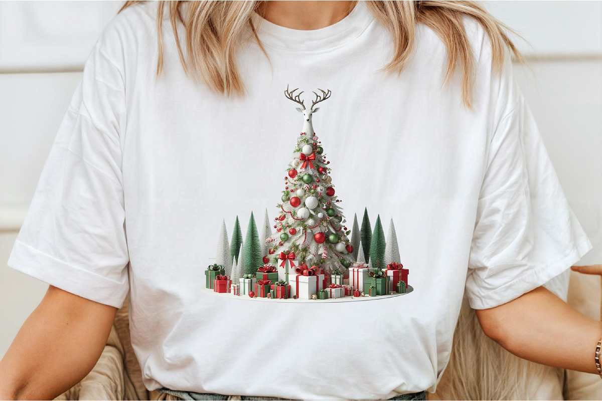 White Christmas Tree, an Illustration by DreamCafeArt (Photo 3 of 7)