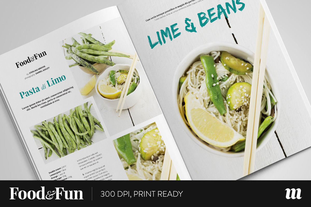 Food&Fun Magazine InDesign Template, a Magazine Template by Mate Toth (Photo 5 of 5)