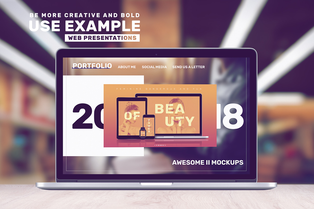 Awesome Responsive Mockups, a Books & Magazine Mockup by Mockups & Illustrations (Photo 14 of 15)
