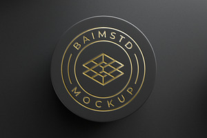 Luxury Circle Logo Mockup