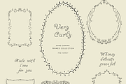 Line art hand drawn spiral frames, an Object Graphic by Grace Noboa Illustrations (Thumbnail 10 of 13)