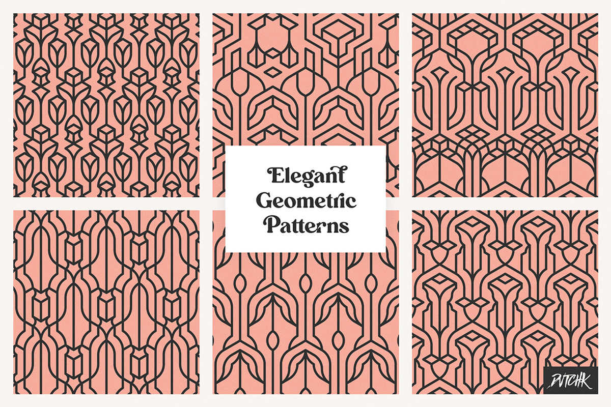 Elegant Geometric Patterns | V 06, a Pattern Graphic by dvtchk (Photo 5 of 5)