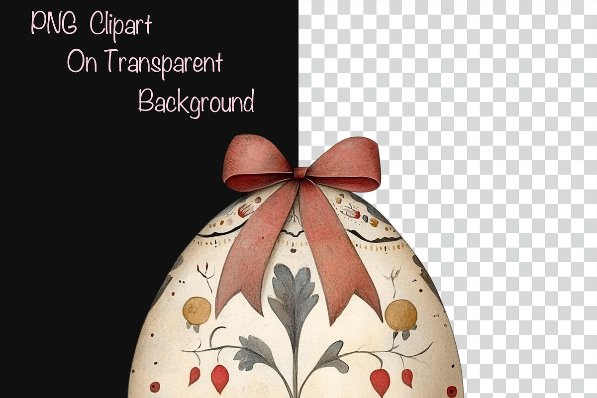 Easter Eggs With Bow Design Clipart, a Decorative Illustration by Fusion Dream (Photo 7 of 10)