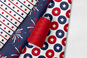 4th of July Seamless Patterns, a Pattern Graphic by JuliaMalinovskaya (Thumbnail 2 of 2)