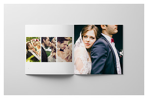 Minimalist Square Wedding Album