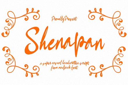 Shenapan Script, a Handwritten Font by Madjack.font
