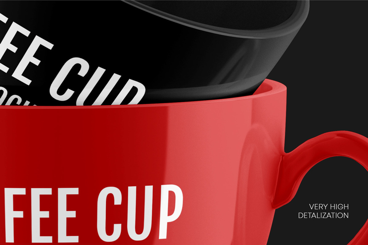 Glossy Coffee Cup Mockup Set, a Cups & Container Mockup by Graphic Bird (Photo 6 of 6)