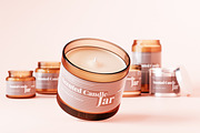 Amber Glass Candle Mockup Bundle, a Packaging Mockup by pmvch (Thumbnail 9 of 135)