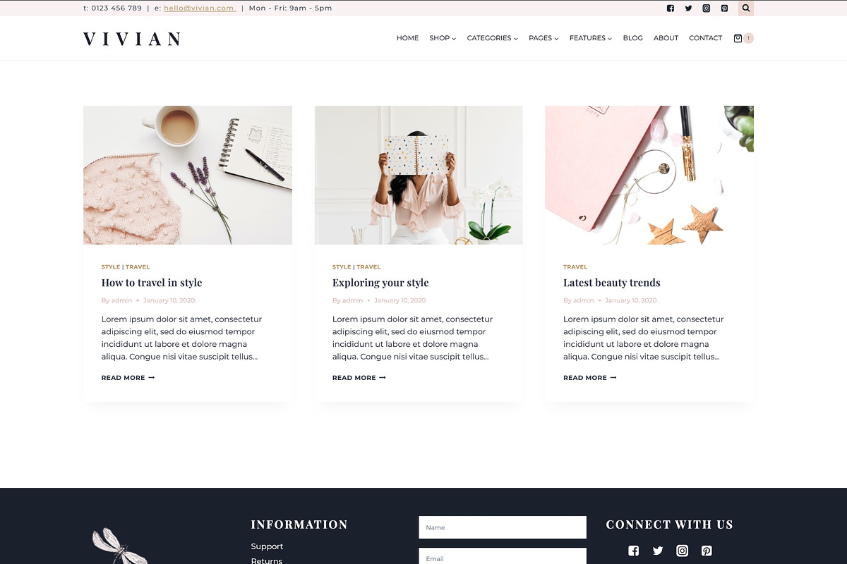 Vivian - WordPress Kadence Theme, a WordPress Template by StylishDesignMe (Photo 6 of 13)