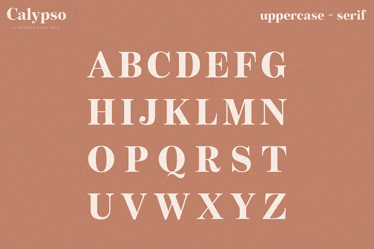 Calypso // A Modern Font Duo, a Serif Font by Megs Lang (Photo 9 of 18)