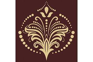 Floral Vector Abstract Pattern, a Decorative Illustration by FineArtStudio