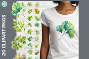 Leaf Illustration Bundle, 20 PNG, a Decorative Illustration by Enliven Designs (Thumbnail 1 of 8)