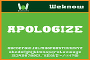 Appologize font, a Font by weknow (Thumbnail 1 of 5)