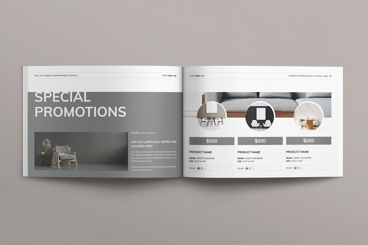 Minimal Product Catalog Layout, a Brochure Template by E-Type (Photo 6 of 7)