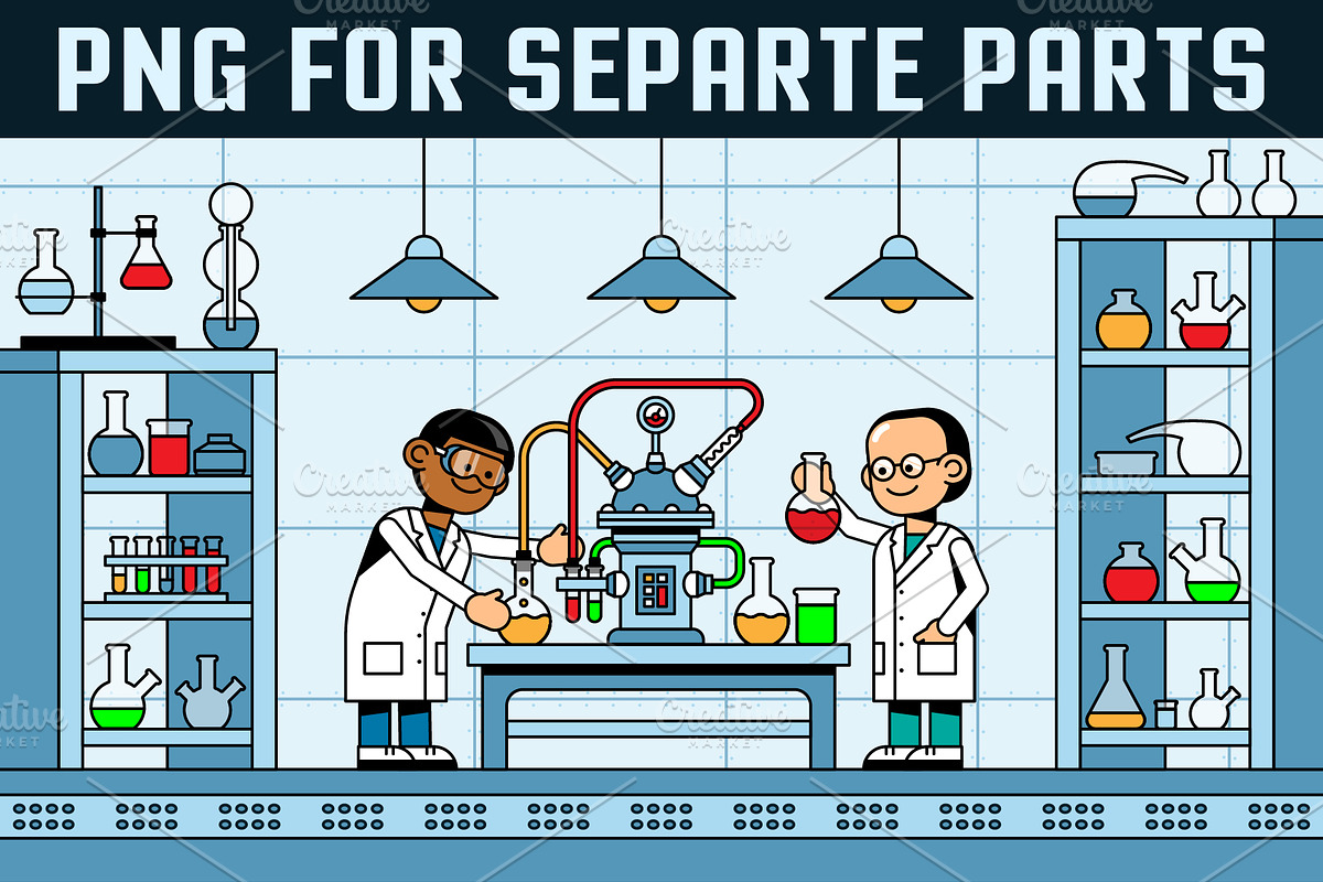 Science Laboratory Set, an Education Illustration by Agor2012 shop (Photo 4 of 6)