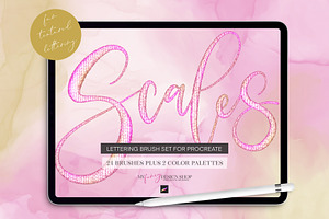 Procreate Scales Texture Brush Set