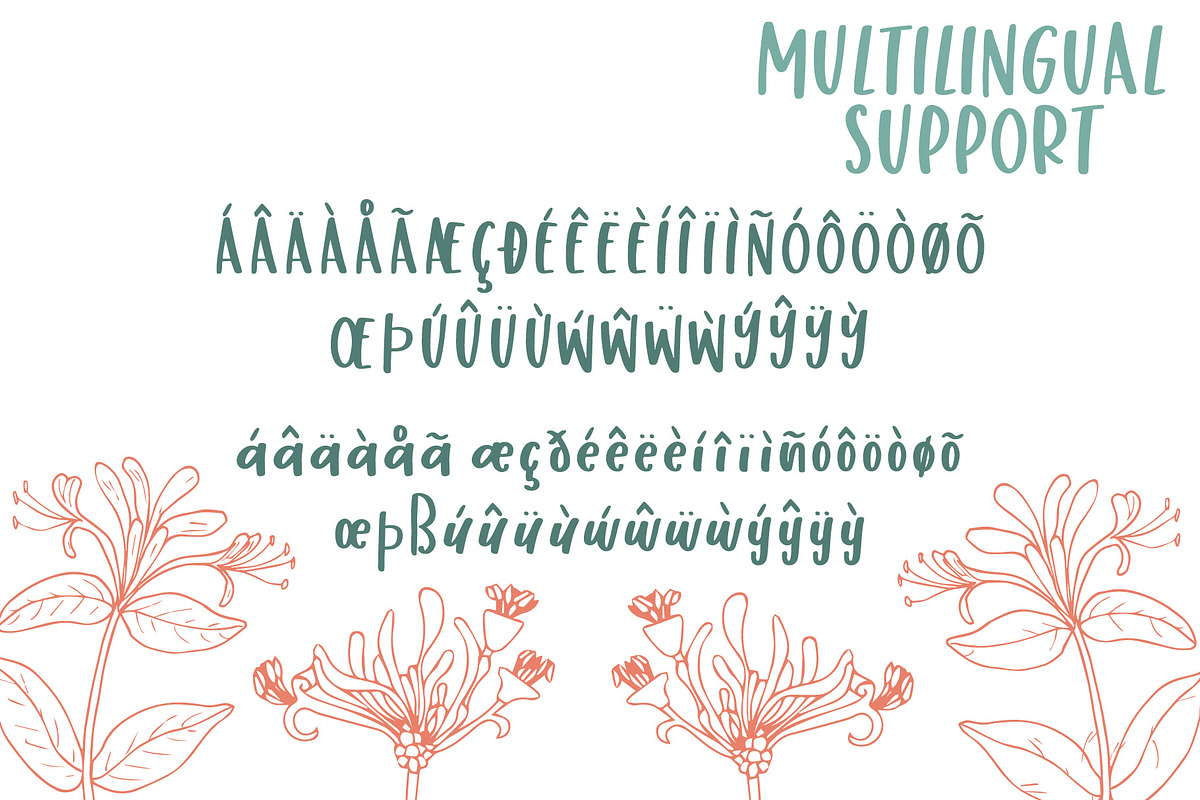 Honey Suckle & Modern Florals Bundle preview 8