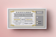 Ticket wedding invitation, an Invitation Template by annago (Thumbnail 2 of 3)