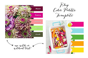 Flag Color Palette Layout for Blogs