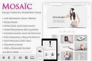 MOSAIC - Unique Portfolio WP Theme