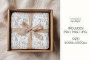 Muslin Blanket Mockup, a Merchandise Mockup by EmpaviMockups (Thumbnail 5 of 6)