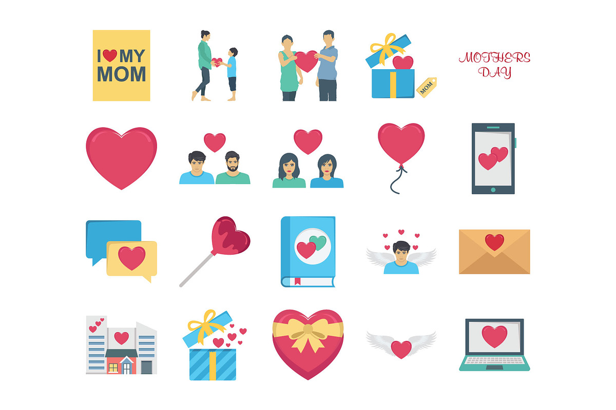 Mother’s Day Icons Pack, a Solid Icon by Vector Portal (Photo 5 of 6)