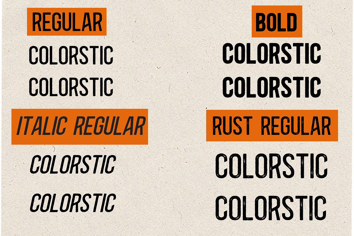Colorstic-Vintage sans serif, a Sans Serif Font by Aditastudios (Photo 4 of 9)