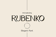 Rubenko - Elegant Font, a Font by GraphicDash (Thumbnail 1 of 9)