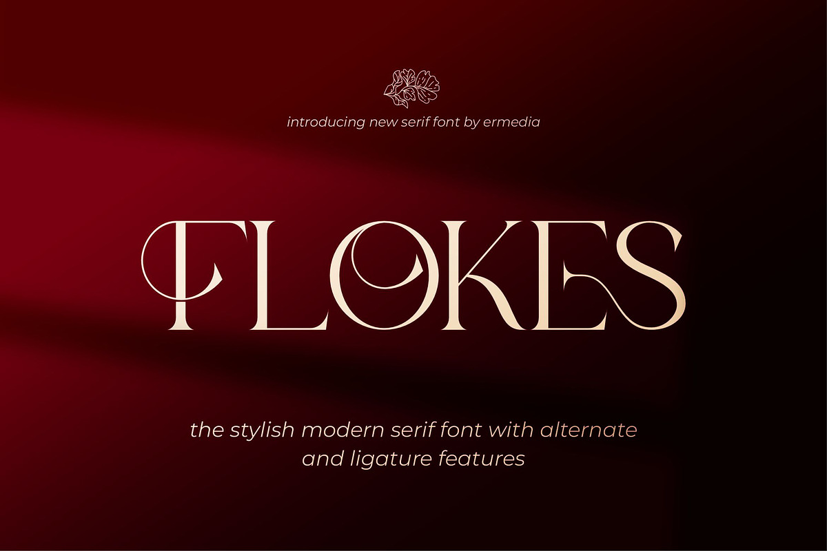 Flokes || Elegant Serif Font, a Serif Font by Ermedia Studio (Photo 1 of 10)