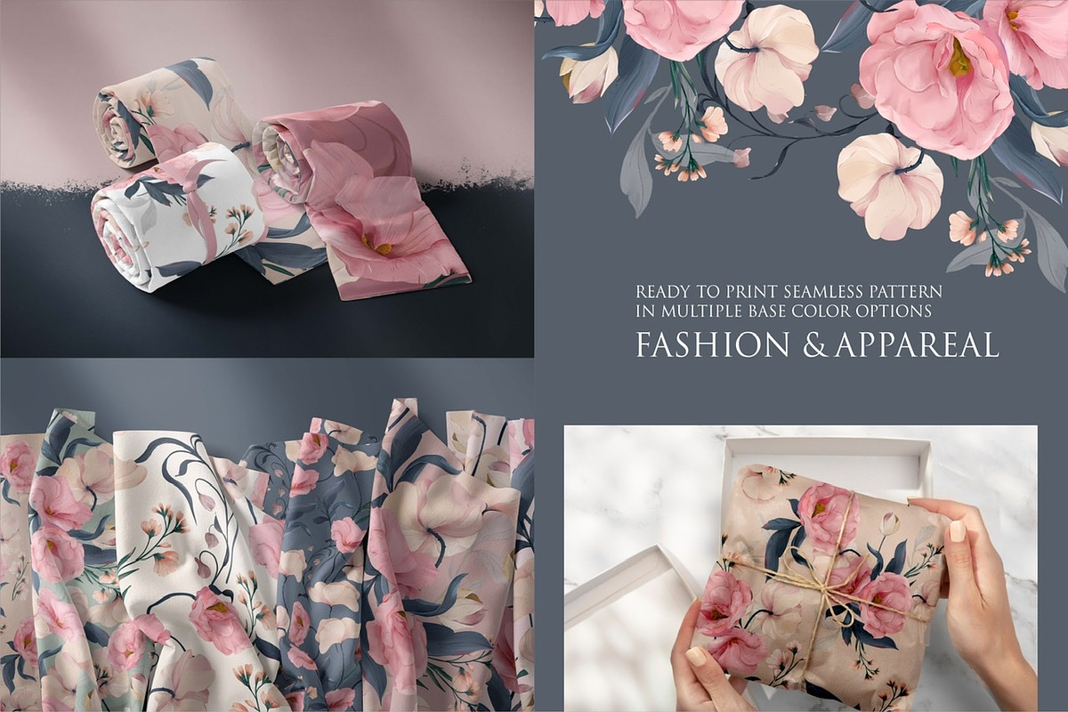 Eustoma Floral Pattern and Graphic, a Pattern Graphic by Madebyia (Photo 15 of 15)