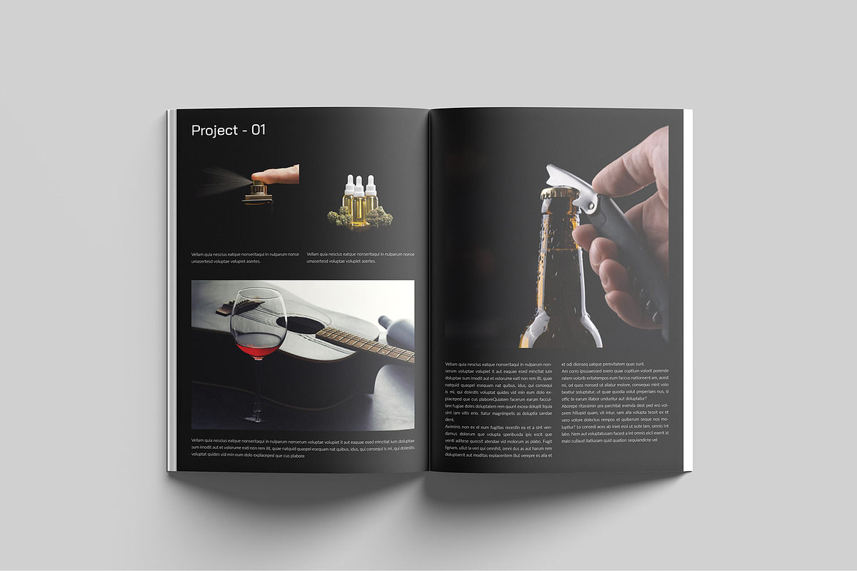 Fashion & Minimal Portfolio Template, a Magazine Template by GoldenGrid Studio (Photo 3 of 10)