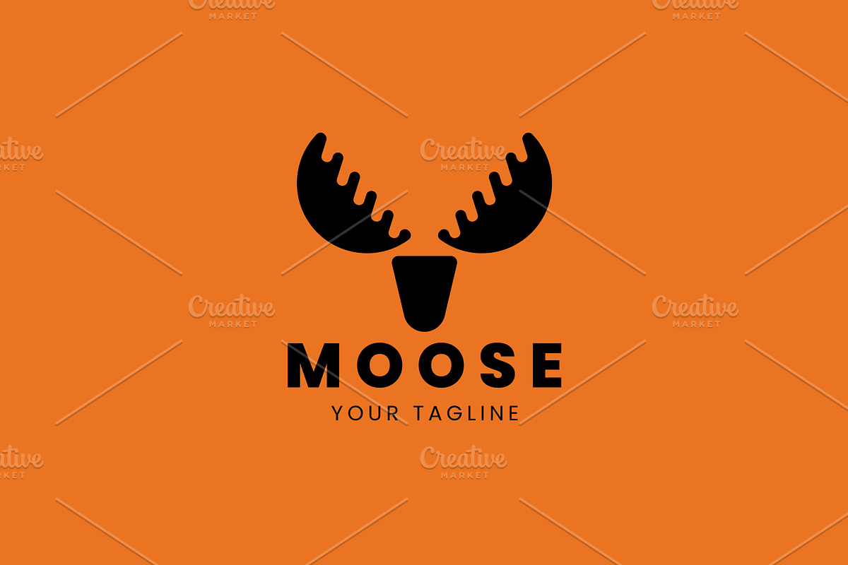 Moose logo vector icon illustration, a Branding & Logo Template by Dyn Studio