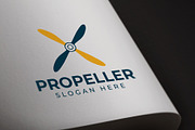 Airplane Propeller Logo, a Branding & Logo Template by HueNestify (Thumbnail 3 of 3)