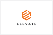 Elevate Letter E Hexagon Logo, a Branding & Logo Template by yopie