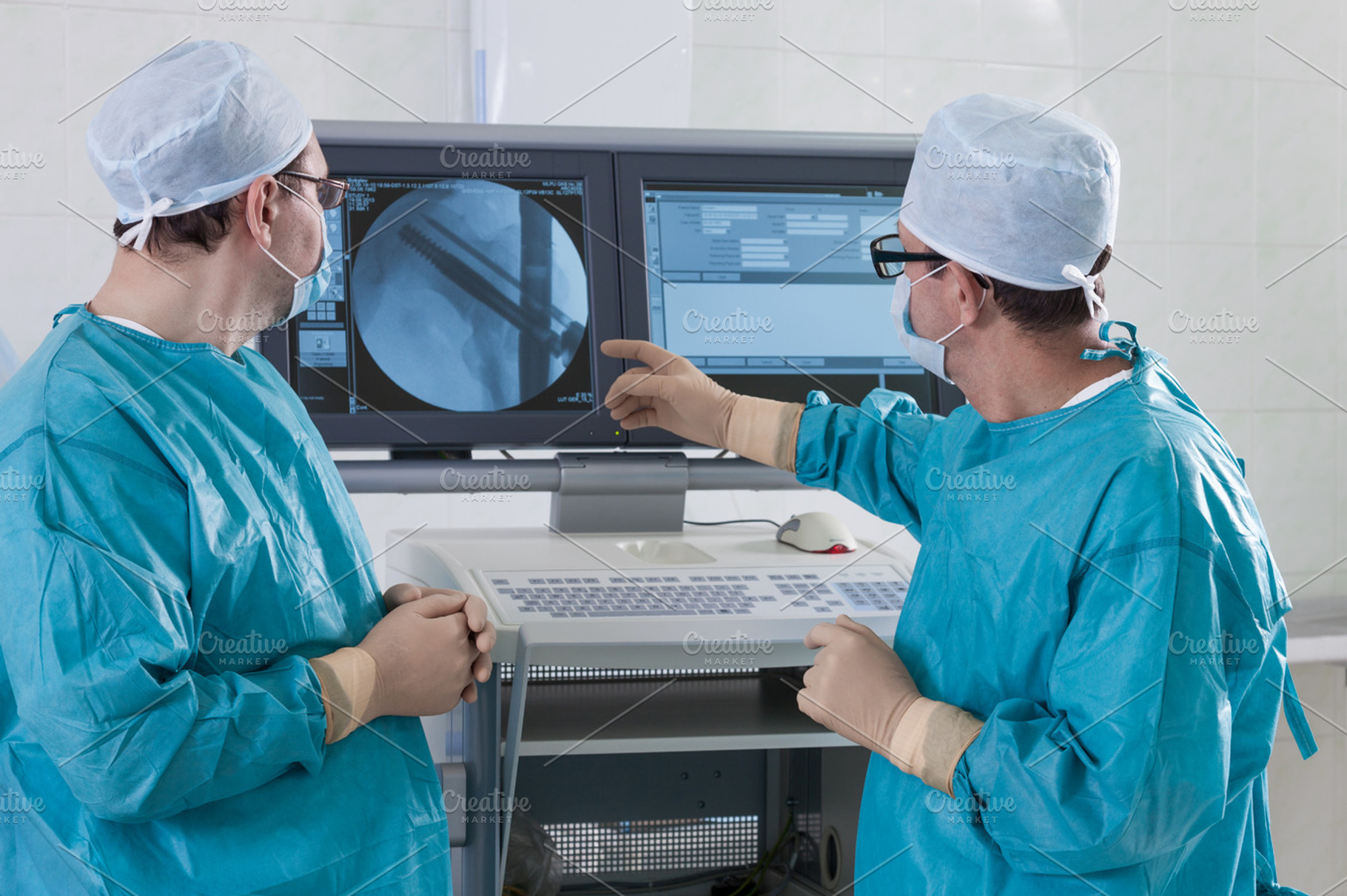 2 Surgeons In Operating Room