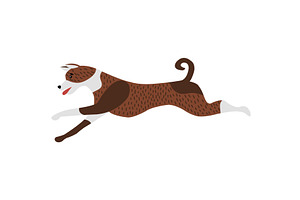 Running dog vector hound animal, an Animal Illustration by vectorpointstudio