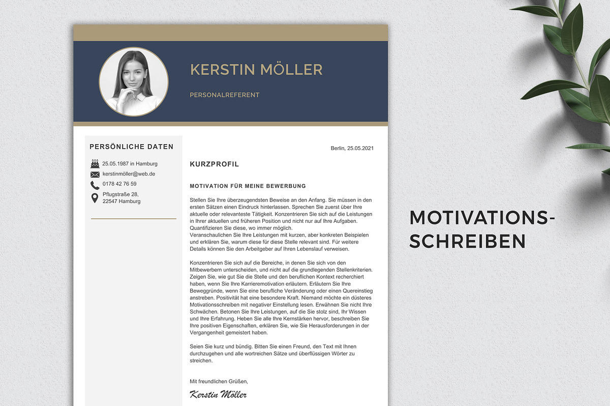 Lebenslauf Vorlage / Resume Template, a Resume Template by Klamp Studio (Photo 6 of 10)