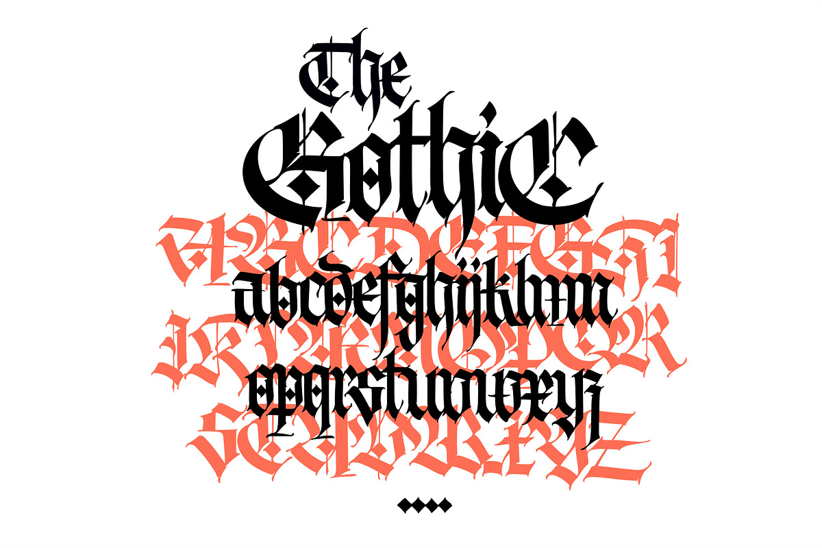 Gothic vector letters - 13, an Object Graphic by GeekClick (Photo 11 of 16)