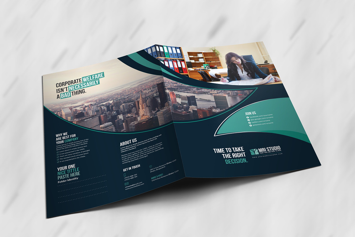 Creative Presentation Folder, a Stationery Template by MRI STUDIO (Photo 8 of 10)
