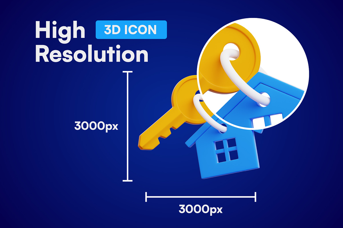 20 Real Estate 3D Icon Set, an Object 3D Model by Bilicube Studio (Photo 2 of 6)