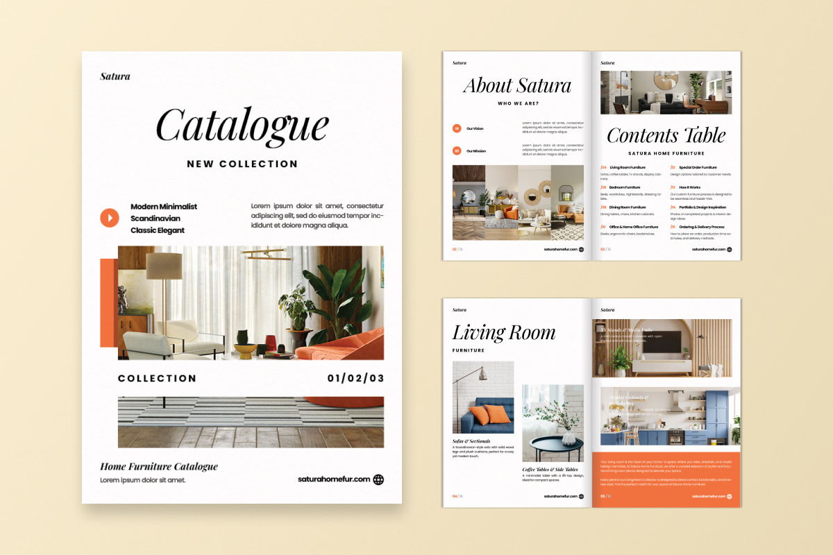 Elegant Catalog Brochure Furniture, a Brochure Template by productype1 (Photo 4 of 6)