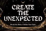 Luna Muse Gothic Decorative Typeface, a Blackletter Font by mesuka (Thumbnail 2 of 7)