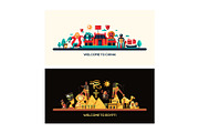Countries Travel Banners Set, an Animal Illustration by Boyko Pictures (Thumbnail 10 of 12)