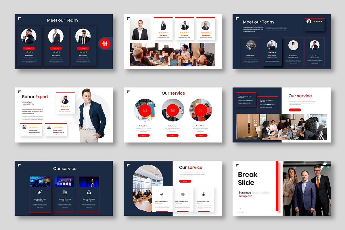 Bahar – Business PowerPoint Template, a Design Template by Dens Creative Studio (Photo 3 of 6)